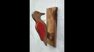 Idea en madera / PAJARO CARPINATERO DE MADERA / woodworking