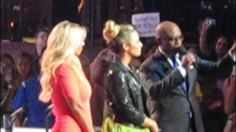 Britney Demi Simon LA Reid X Factor Intro to Austin Texas