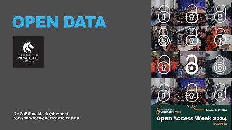 Open Access Week 2024: Open data