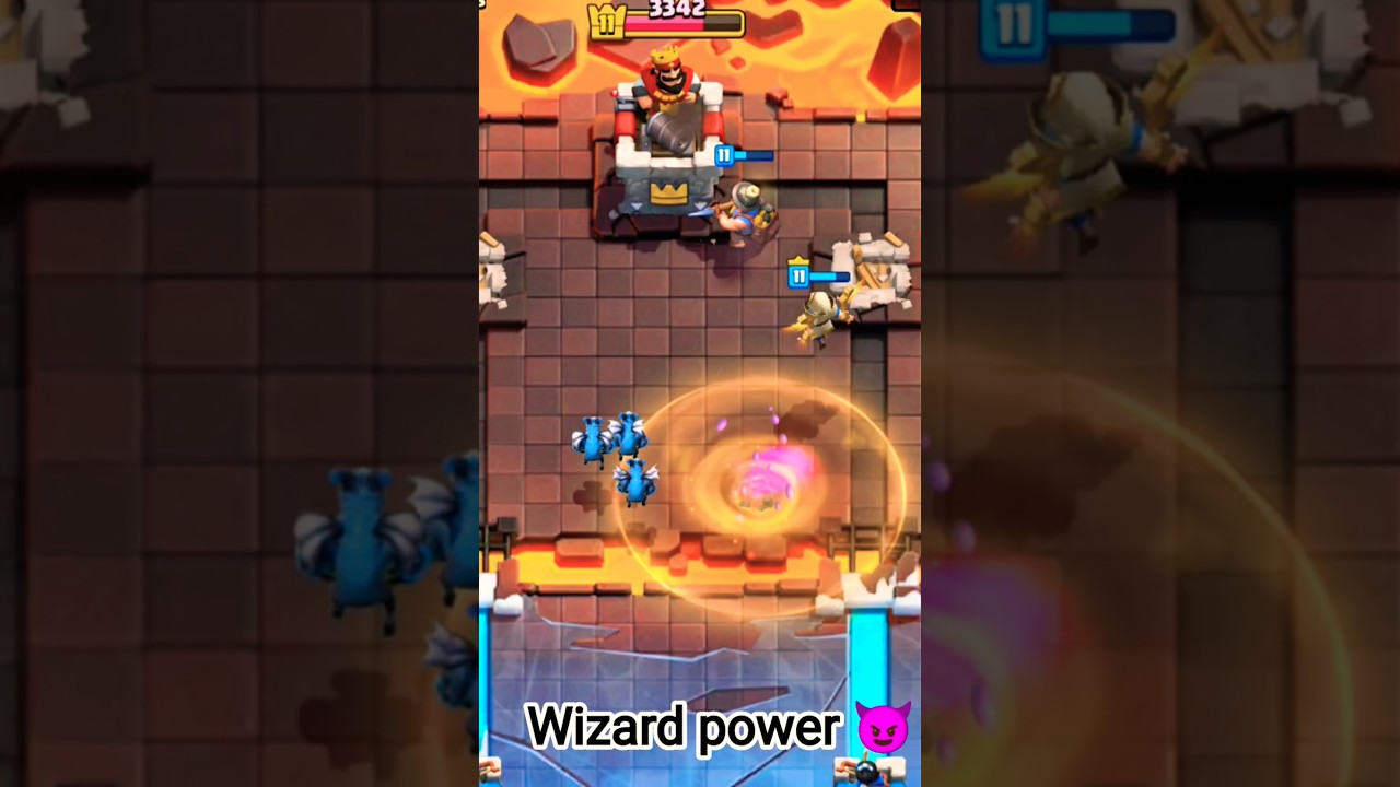 Hero Wizard WENT CRAZY 🤯 | One Push = GAME OVER! | Clash Royale Shorts