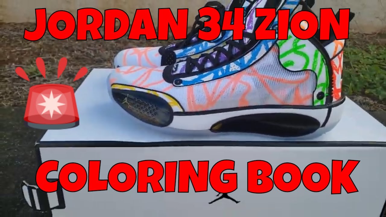 AIR JORDAN XXXIV ZION PE COLORING BOOK 