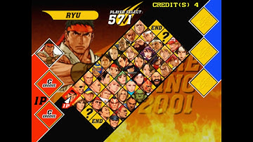 Capcom vs Snk 2 arcade groove and chararcter select