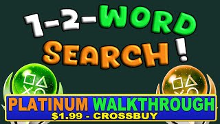 1-2-Word Search! Platinum Walkthrough - Easy & Cheap Platinum - Crossbuy PS4, PS5 screenshot 2