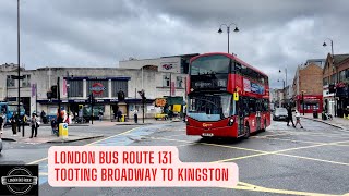 🚌 Discovering London's Charm: Bus Route 131 Journey from Tooting Broadway to Kingston 🌧️ screenshot 2