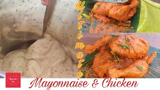 CHICKEN cooked on BANANA LEAF | MAYONNAISE Recipe | Chicken Cooked on SAND | Village Foodie Team