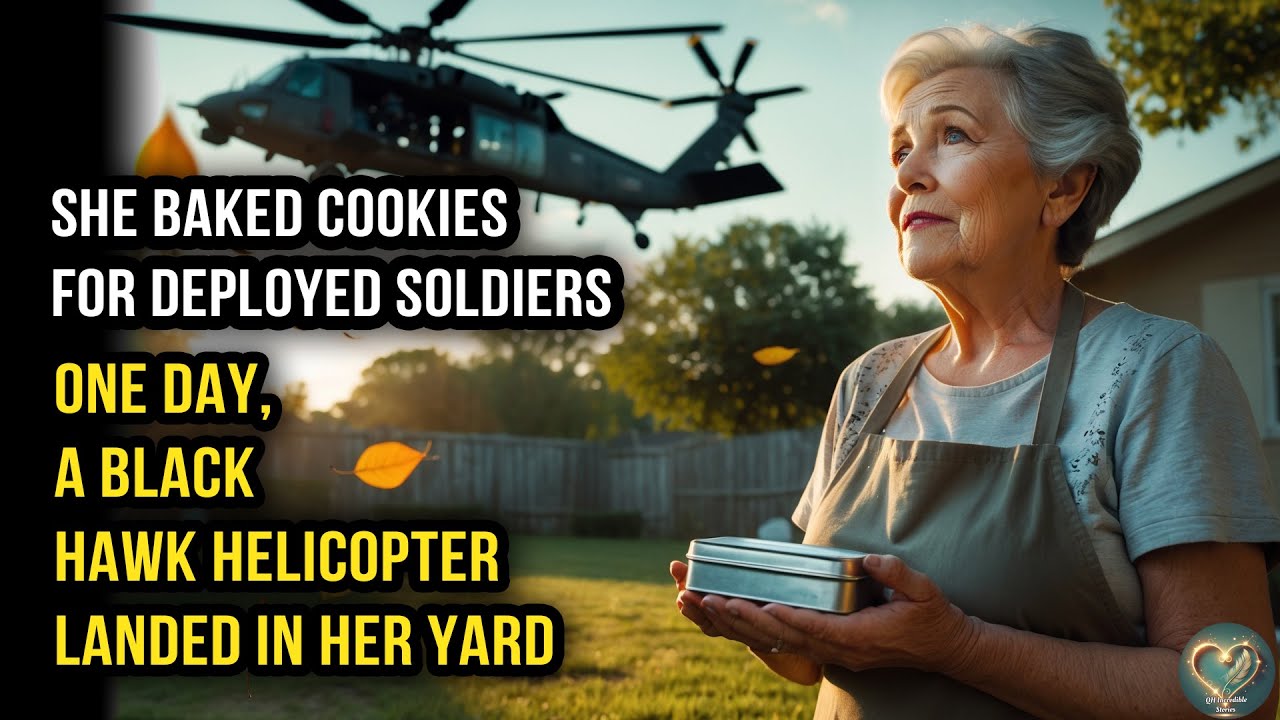 She Baked Cookies For Deployed Soldiers — One Day, A Black Hawk Helicopter Landed In Her Yard