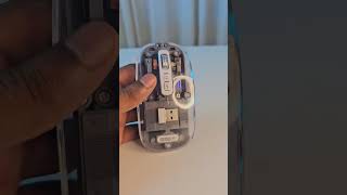 GearUP WM30 Transparent Crystal 2.4G + Bluetooth Magnetic Wireless Mouse