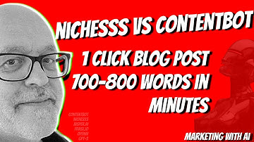 💥 One Click Blog Post! Nichesss Vs ContentBot Ai Head To Head | Riku.ai Jasper.ai Frase.io Watch Out