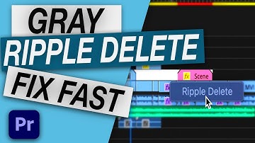 Ripple Delete NOT Working In Premiere Pro | EASY FIX