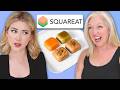 We tried SQUARE food *it's giving Wall-E* image