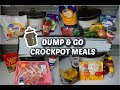 DUMP & GO CROCKPOT MEALS | SIMPLE INGREDIENTS & BUDGET FRIENDLY