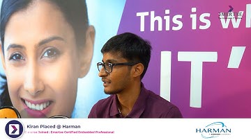 Student Review | Best Embedded Course with Placement | Kiran placed at Harman