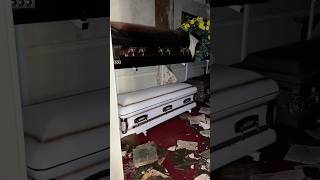 Abandoned Funeral Home With Caskets Left Behind