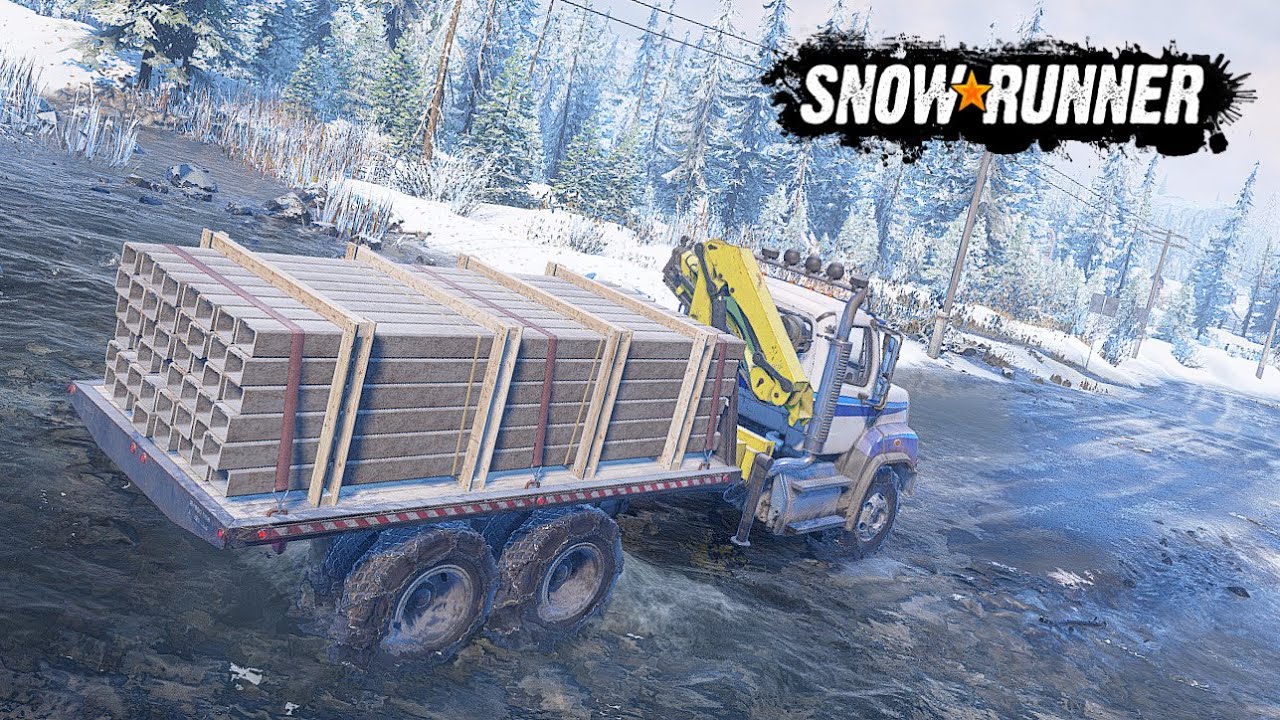 Bridge Repair Task Alaska Nort Port ''SnowRunner'' YouTube