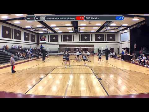 FHE Hawks vs Triad Baptist Christian Academy, 2021-08-30, Match 1, 3rd Set