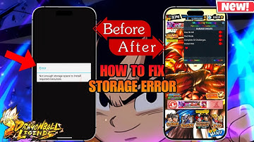 How To Fix Storage Error In Dragon Ball Legends / Data Transfer Original to Mod!!