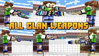 Pixel Gun 3D - All Clan Weapons Shots And Reloading Animations Mythical,Legendary,Epic