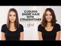 Hår Styling guide | Curling Short Hair With a Straightner | ghd platinum styler