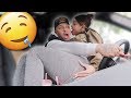 DISTRACTING MY BOYFRIEND WHILE HE DRIVES!! ** CUTE REACTION! **