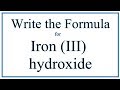Iron(III) Hydroxide Charge Balancing