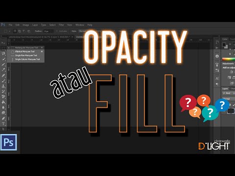 Opacity vs Fill.. Bedanya apa dan contoh pemakaiannya gimana? Tonton sini gaes..