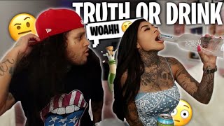 COUPLE PLAYS TRUTH OR DRINK *EXTREMELY SPICY*