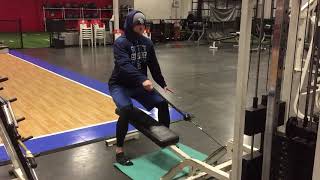 THERAPEUTIC Back & LATS Blaster!! Squatting Single Arm Rotational Anti-Seated Cable Row