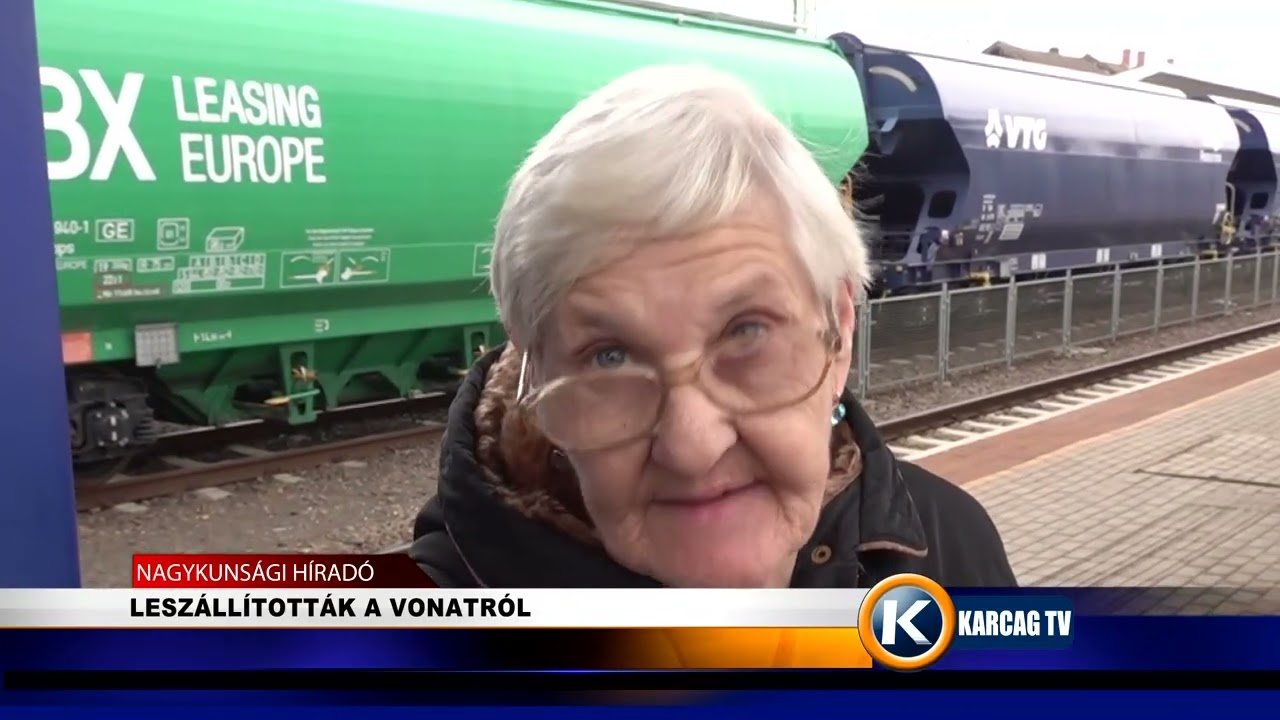 LESZÁLLÍTOTTÁK A VONATRÓL