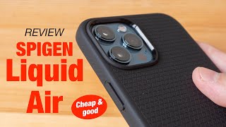 Spigen Liquid Air flexible case (iPhone 12 Pro Max): CHEAP & GOOD 