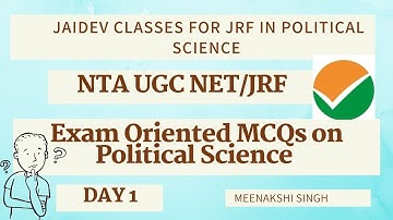 Exam Oriented MCQs on Political Science I NTA UGC NET I Meenakshi Singh