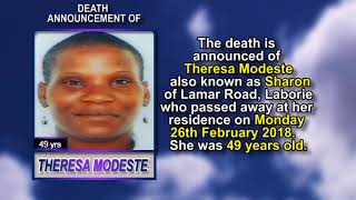 Theresa Modeste short