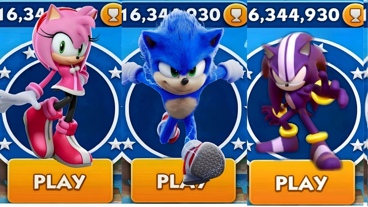 Sonic Dash - Amy Dash VS Sonic VS Darkspine _ Movie Sonic vs All Bosses ...