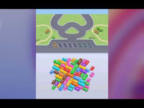 【Bus Fever! Car Jam Escape】Level 15攻略！駐車枠を圧迫しない車両の移動手順と色合わせ