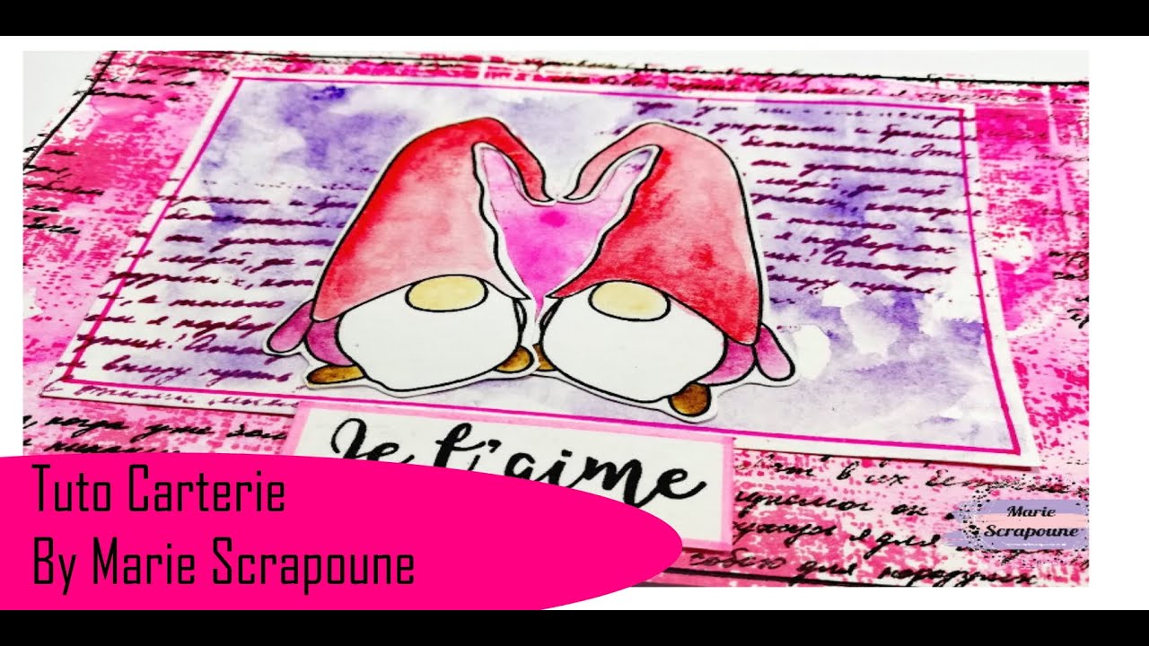 TUTO CARTERIE Scrapbooking Carte by Marie Scrapoune - Tutoriel Scrap ...