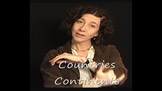 Asl Lesson Countriescontinents