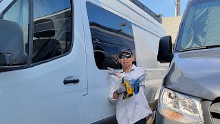 Van Build - How I Install CRL awning windows for Mercedes Sprinter #vanbuild #outdoors