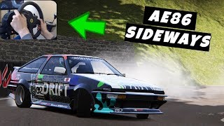 Assetto Corsa Steering Wheel Toyota AE86 Drift Gameplay !