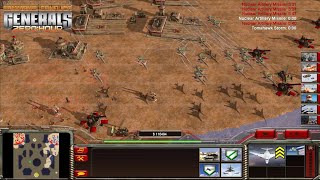 China Artillery 2 vs 5 GLA Osama Bin Laden + Saddam Hussein | C&C Generals Zero Hour