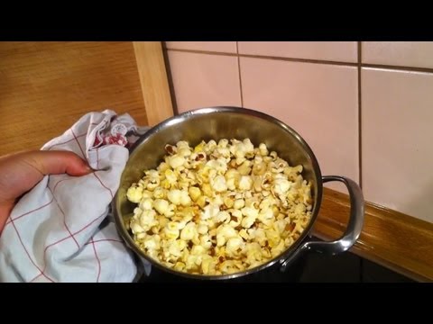 Popcorn selber machen im Kochtopf - ein Rezept