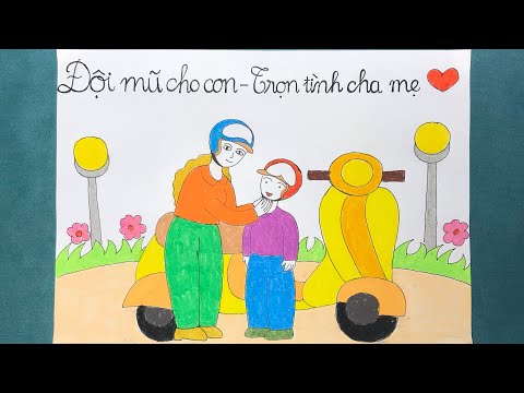 Video VẼ TRANH ĐỘI MŨ XINH - BẢO VỆ CHÚNG MÌNH | VẼ TRANH... - youtube