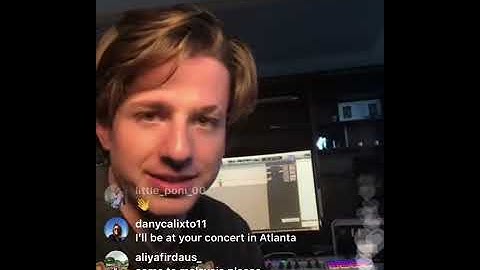 Charlie Puth’s Full Instagram Live (Link below)