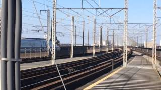 東北新幹線E5系+E6系 上越新幹線E4系ピンク帯16両 武蔵浦和通過 埼京線E233系7000番台快速新木場ゆき到着