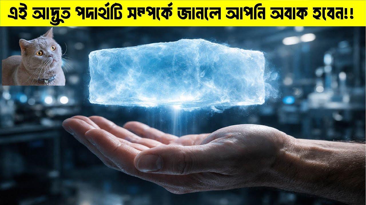 দেখতে কাচের মতো, ওজনে প্রায় কিছুই না!🧊 || This Material Is Almost Air!