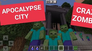 The APOCALYPSE CITY Map in Minecraft. Crazy Zombie and gold blocks screenshot 3