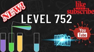 WATER Sort Puzzle Level 752