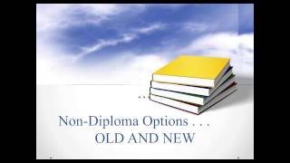 Webinar 4/25/14 - The Latest on Diploma Options, Graduation Credentials and the GED Replacement
