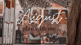 PLAN WITH ME | August 2020 Bullet Journal Setup | brown theme 🤎