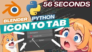 Blender python: Icon to toolbar tab in 56 seconds