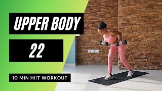 10 Min Upper Body Workout at Home // HIIT | MrandMrsMuscle
