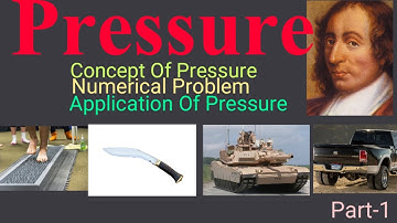 Pressure , Application of Pressure and Numerical problem.. @G.T.ScienceTutorial